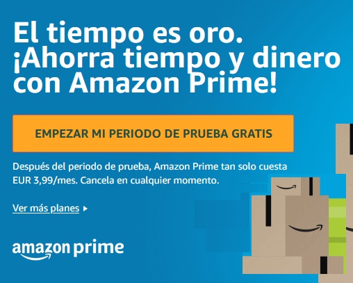 Promoción periodo de prueba gratis de Amazon Prime